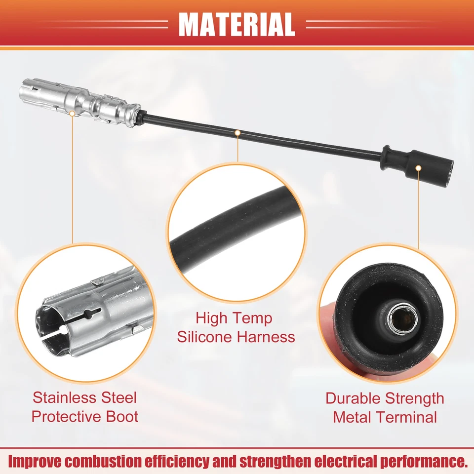 16 Pcs Spark Plug Wire Ignition Coil Cable No.1121500218 for Mercedes-Benz CL500 Foto 4 de 4