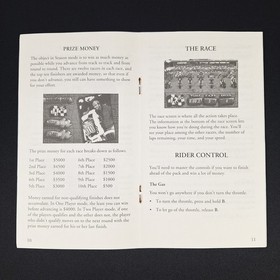 Motocross Championship Sega Genesis 32x Instruction Manual Booklet Only