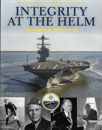 USS GERALD R. FORD (CVN78) COMMISSIONING, INTEGRITY AT THE HELM, 2015, USAA - Afbeelding 1 van 6