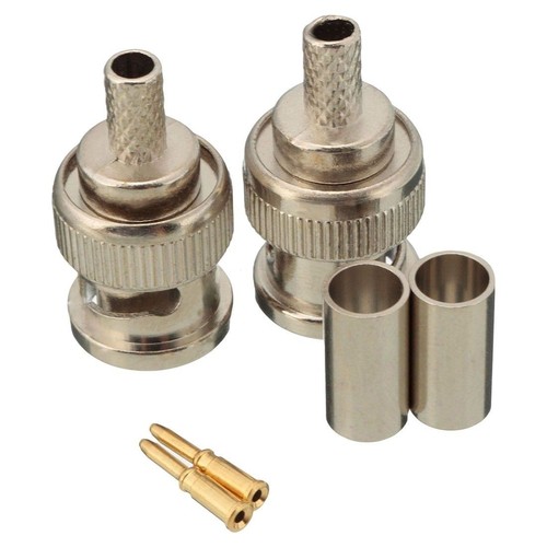 Sturdy BNC Male RG58 Connectors for Reliable Connections Pack of 10 Sets - Zdjęcie 6 z 6