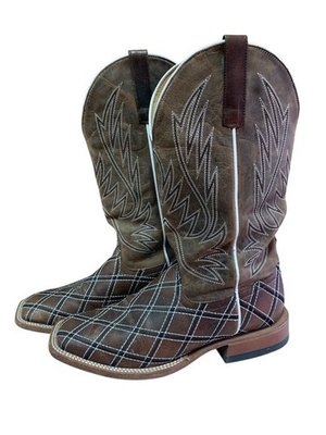 #ad #ad Cowboy Boots Horse Power Sabotage Mens Made in Mexico 10D Square Toe Western $149.95