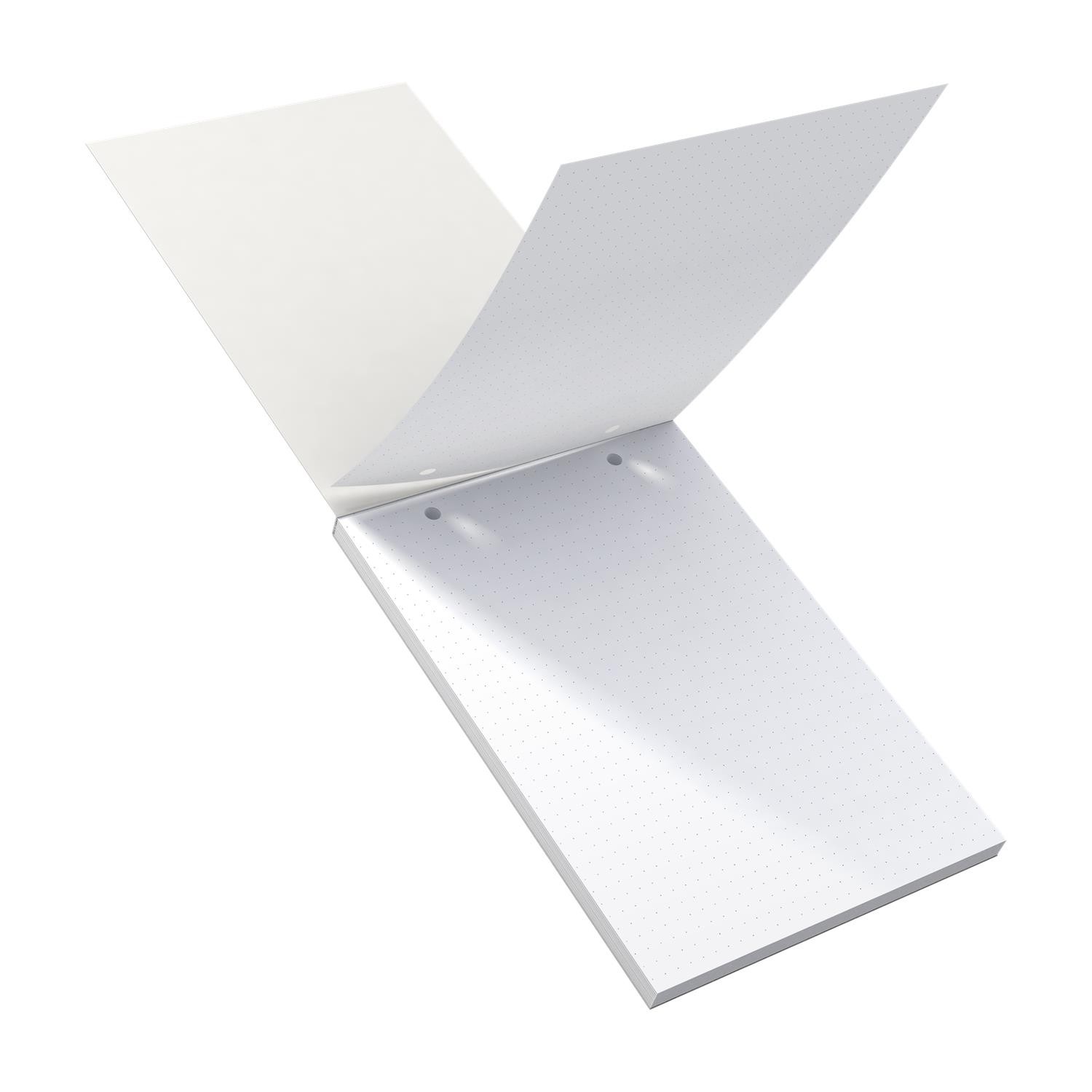 Fiches bristol 148X210 perforées Oxford pour classer sans perforatrice vos blocs A5 - 3
