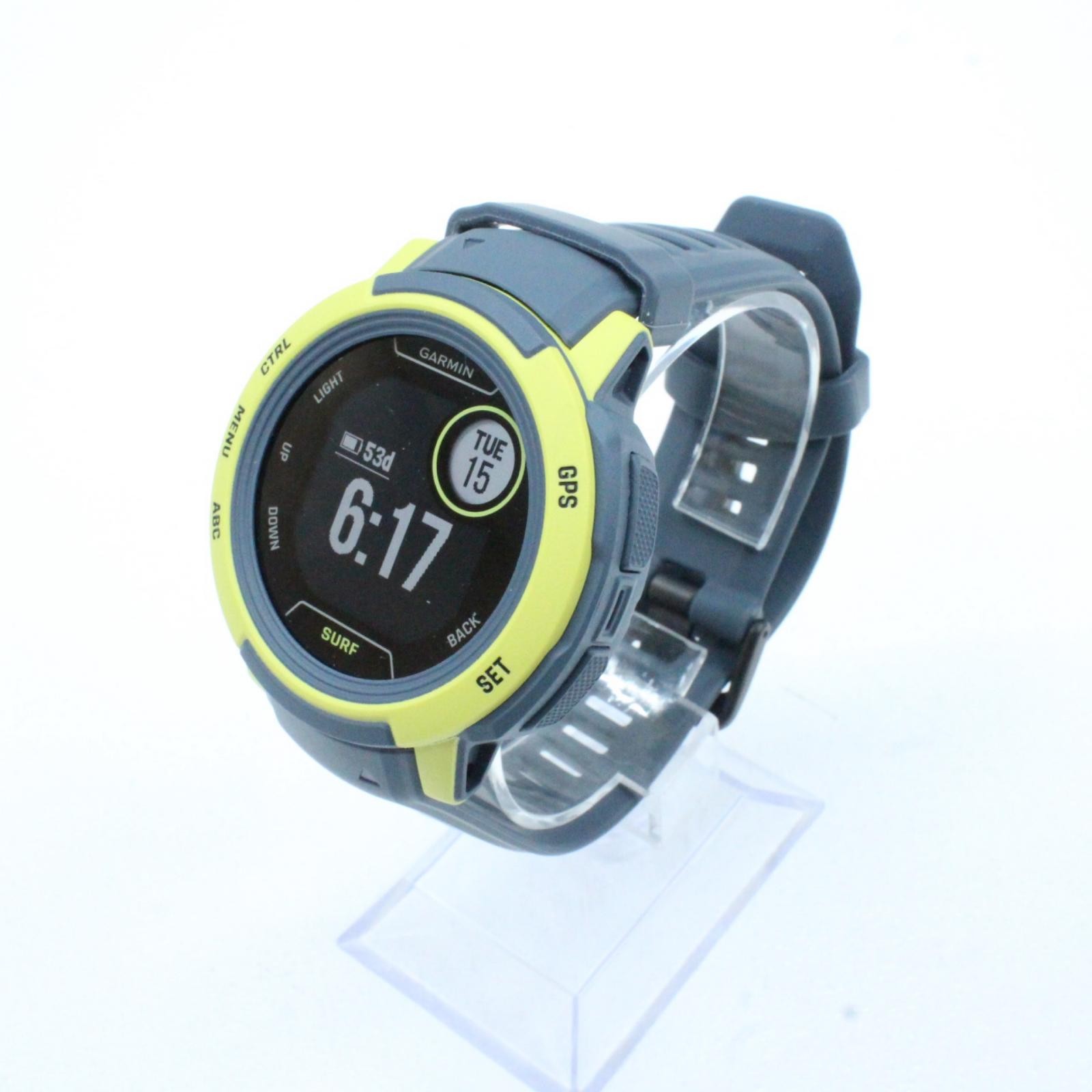 Used Garmin Instinct 2 Surf Edition Watch 010-02626-42 with Digital Display & Quartz