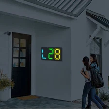 Solar Powered LED House Address Number Digits Street Road Door Plate Wall Light