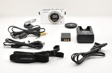OLYMPUS PEN Lite E-PL3 White 12.3MP Mirrorless Digital Camera w/Battery, Charger