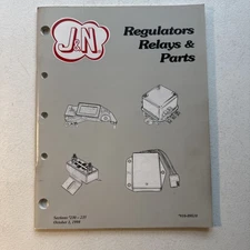 J&N Auto Electric Inc. Regulators Relays & Parts 1998 Catalog #910-09810