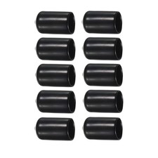 10PCS 13mm Snooker Pool Tip Cover Black