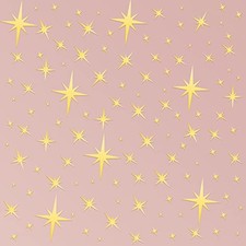 82 Pieces Mirror Wall Stickers Star Wall Decals Decor Removable 3D Gold