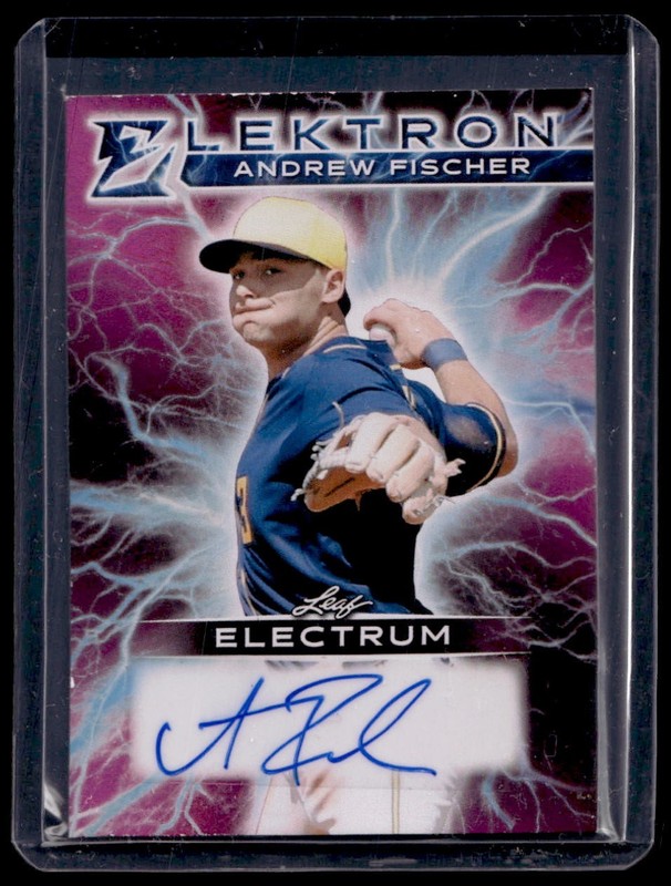 2026 Leaf Electrum Andrew Fischer Pink Elektron Auto 3/4 #E-AF1