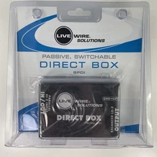 Livewire Solutions SPDI Passive Switchable Direct Box with Attenuation Pad