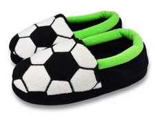 Little Kids Big Boys Warm Slippers with Soft Memory Foam Slip-on Indoor Footb...