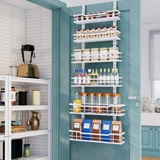 Over The Door Pantry Organizer  6-Tier Over The Door Organizer with Adjustable...