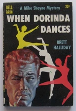 When Dorinda Dances (Michael Shayne) Brett Halliday PB Dell (1953)