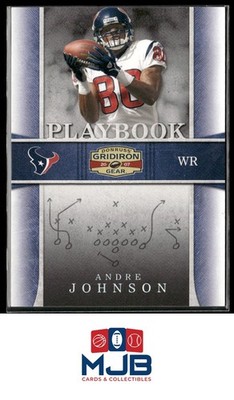 2007 Donruss Gridiron Gear Andre Johnson Playbook Jerseys O's #/250 #PB-14