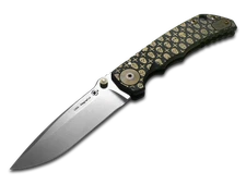 Spartan Blades Harsey Folder SF5 Black Gilded Skulls Titanium MagnaCut Knife
