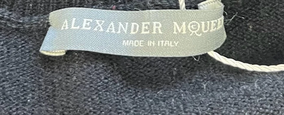 Suéter Alexander McQueen Tejido Cachemira Negro + Mezcla de Alpaca Manga Abullonada Talla M Foto 4 de 4