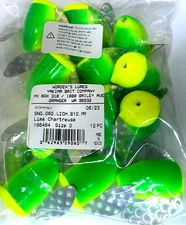 12 Yakima Bait Spin N Glo LIME CHARTREUSE Size 0 Salmon Steelhead Pike Musky