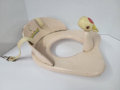 Vintage 1950's Doo-Tee Infant Trainer Potty Training Duck Wooden Carlson MFG. CO