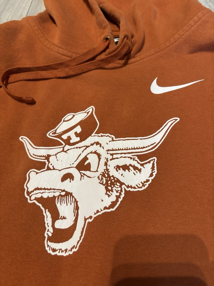 New XL Nike Texas Longhorns Sweatshirt Bevo Football Hoodie UT BV8314-802 Men - Image 2 of 4