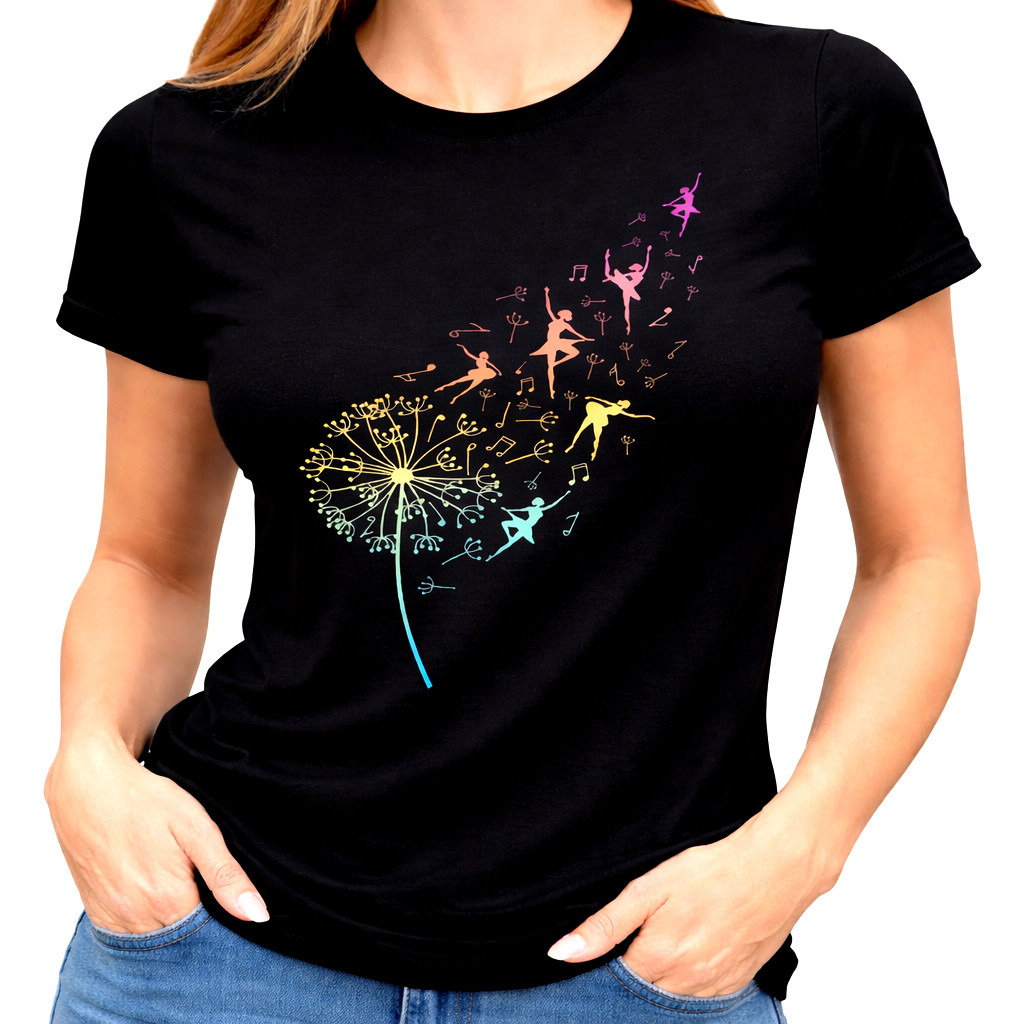 Camiseta Bailarina de Ballet Amante de la Danza Bailarina Diente de León Gráfico Camiseta Baile Regalo para Mamá