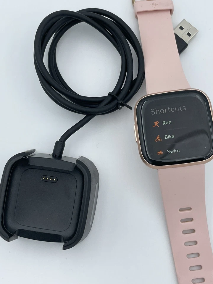Fitbit Versa 2 Activity FitnessTracker Copper Rose Peach Smart Watch FB507 S - Image 2 of 4