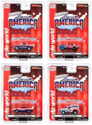 Auto World SC430-B Thunderjet Ultra-G Across America Rel 1 Red, Blue & White