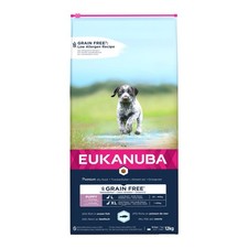 Eukanuba Puppy Grain Free Large Ocean Fish 12kg - DRY DOG FOOD 5.35 per kilo