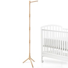 Floor-Standing Crib Mobile Arm - 61.4 Inch Wooden Mobile Arm for Crib - Movab...