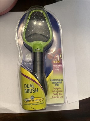 FURMINATOR DOG CAT DUAL BRUSH, LARGE New #2919