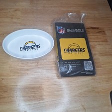 NFL San Diego Chargers Rain Poncho and Soap Dish Combo Retro Los Angeles New