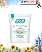Epsom Salt 19 lb. Magnesium Sulfate USP. Resealable Epsom Salt Bag Unscented