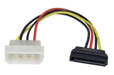 Cables Direct CDL-414 20cm SATA Stromkabel intern PC Kabel Verlängerung