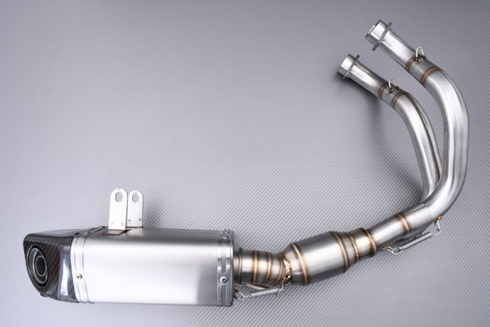 Ligne d'échappement complète inox premium pour moto Kawasaki Ninja 650 EX650 17-20