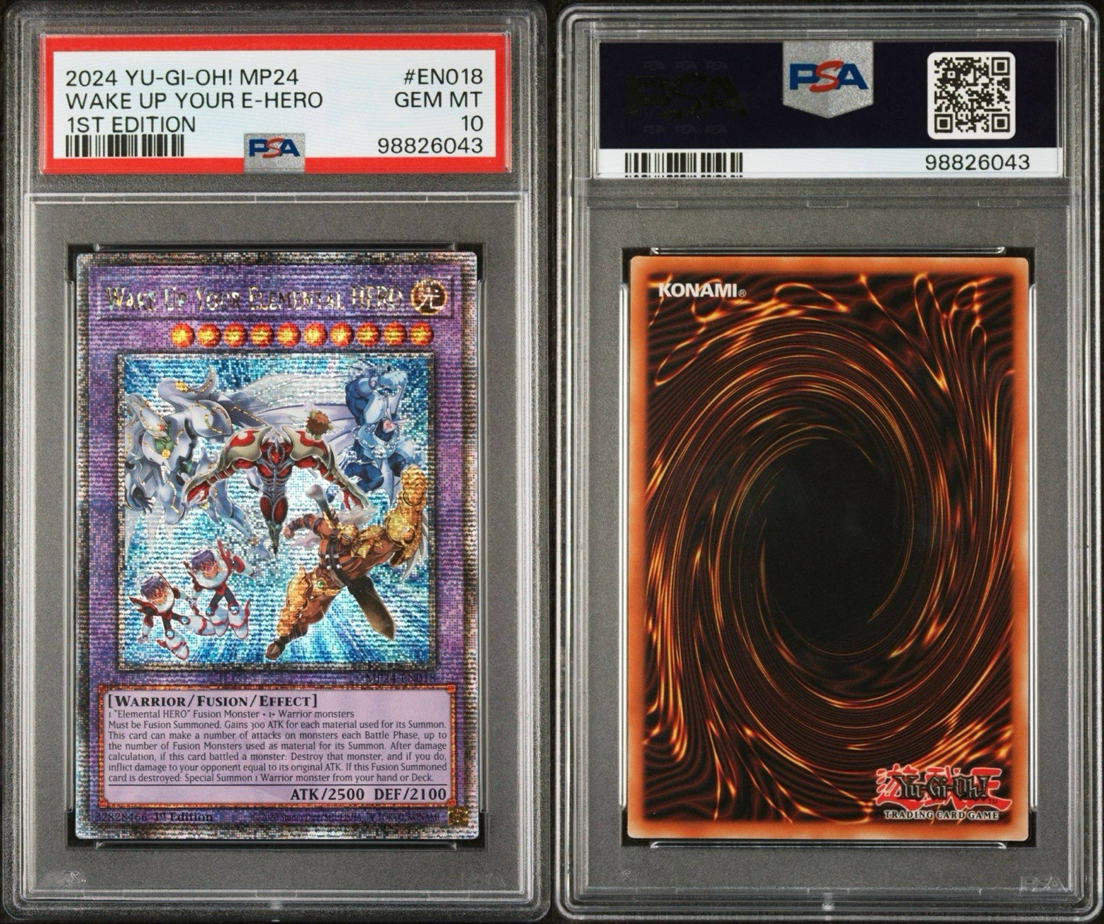 Elemental HERO Wake Up Quarter Century Secret Rare MP24-EN018 25th Anniv Tin 1st Ed-image