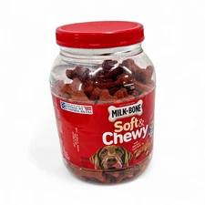 Milk-Bone Soft + Chewy Dog Treat Chews, Beef + Filet Mignon Flavor - 37 oz