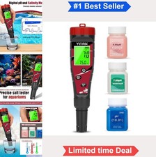 7 in 1 Pool Water Quality Tester Digital pH Chlorine Salt Salinity Meter for