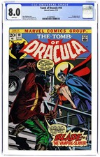 Tomb of Dracula #10 CGC 8.0 1973 4116879001 1st app. Blade the Vampire Slayer