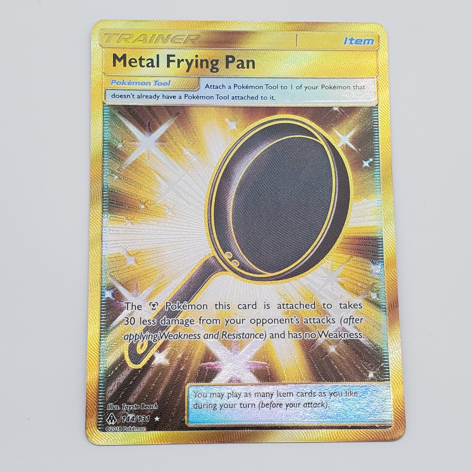 Pokémon TCG - Metal Frying Pan 144/131 - Forbidden Light - Secret Rare - NM