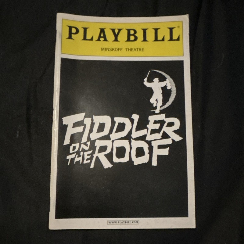Theater Playbill Program - Fiddler on the Roof, Minskoff Theatre
