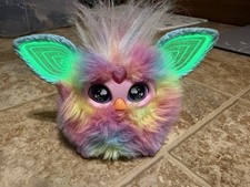 Furby Connect Rainbow Plush Electronic Pet Works Lights Sound Tested Clean