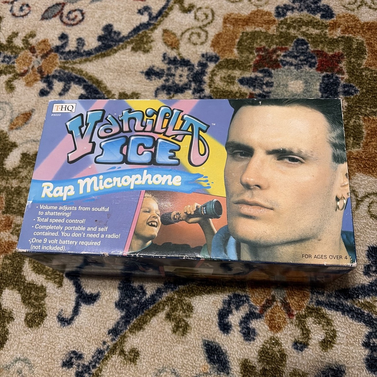 Vintage Vanilla Ice Electronic Rap Game 1991 Beat Box Microphone