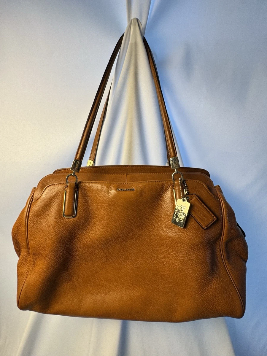 COACH MADISON マディソン 2way レザー ブラウン ハーフムーン Coach
