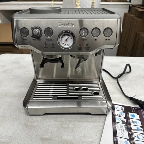 Breville BES870XL the Barista Express Espresso Machine- Broken Parts- NOT TESTED