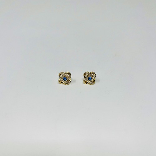 Premium March Aquamarine Color Birthstone Fashion Fine Jewelry Stud Post Earring - Picture 2 of 4