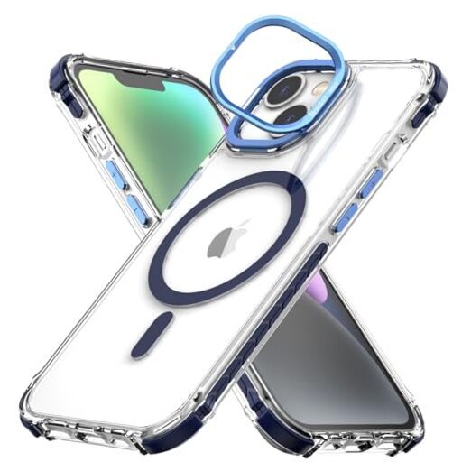 for iPhone 13/14 Case Compatible with MagSafe,Military Grade Shockproof Blue