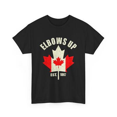 Elbows Up Canadian Flag Est 1867 Canada Patriotic Women Men Shirt