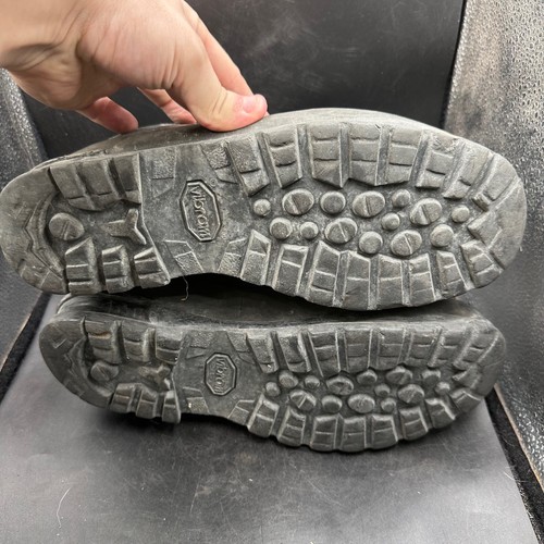 Deutsche Armee Schwarz Leder Schwerlast Kampfstiefel Meindl Größe Eu 44 UK 9.5 - Picture 17 of 22