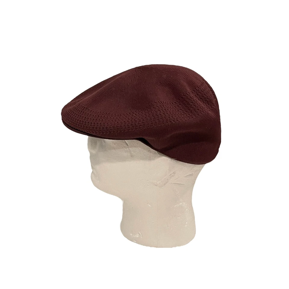 De Colección Gorra Plana Kangol Para Hombres S Borgoña Rojo Tropic 504 Ventair Texturizada Ligera Foto 4 de 4