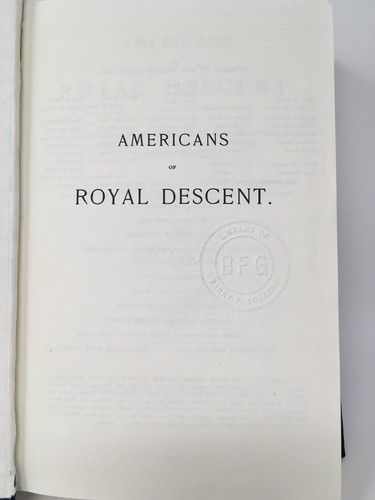 Americans of Royal Descent by Charles H. Browning 7th Ed. Genealogy - Picture 7 of 10