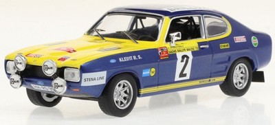 IXO 1:43 Scale Ford Capri #2 Rally Baltic 1972 W.Rohrl/ J.Berger